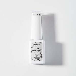 Le Top Coat - Black Glitter