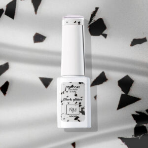 Le Top Coat - Black Glitter